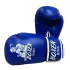 Blue leather boxing gloves